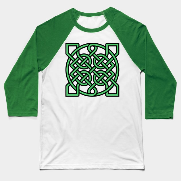 Celtic Ornamental Knot Geometric Design 1 Baseball T-Shirt by taiche